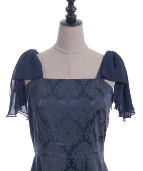axes femme poetique シフォンリボンキャミワンピース ネイビー axes femme poetique シフォンリボンキャミワンピース ネイビー