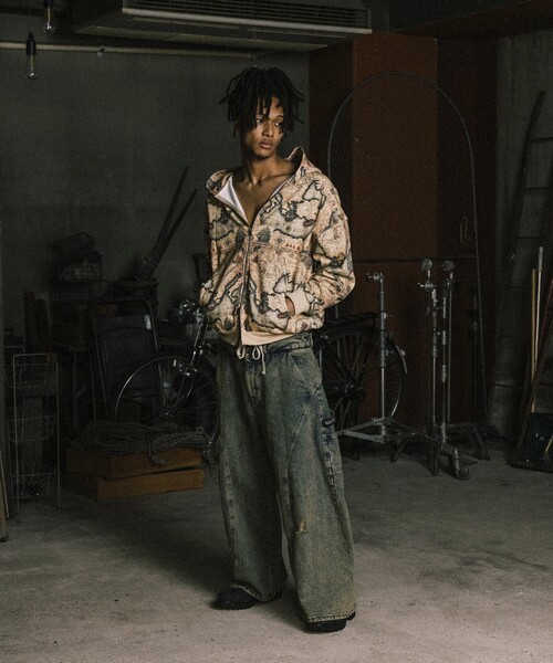 NAUTICA(ノーティカ)の「NAUTICA JEANS CO./ノーティカジーンズ Camo&Map&Sky Sweat Zip Hoodie/カモ柄 マップ柄 タイダイ柄 スウェット ジップフーディ(パーカー・メンズ・カモフラージュ/その他15/オフホワイト・MEDIUM/LARGE)」の12枚目の写真