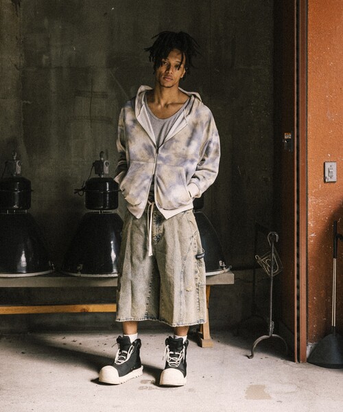 NAUTICA(ノーティカ)の「NAUTICA JEANS CO./ノーティカジーンズ Camo&Map&Sky Sweat Zip Hoodie/カモ柄 マップ柄 タイダイ柄 スウェット ジップフーディ(パーカー・メンズ・カモフラージュ/その他15/オフホワイト・MEDIUM/LARGE)」の18枚目の写真