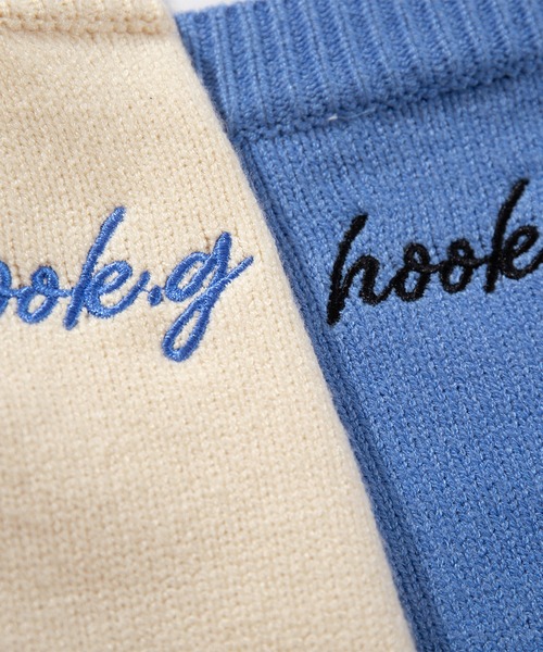 HOOK（フック）の「【HOOK】for　girls　リボン付きカーディガン　ショット丈（カーディガン/ボレロ・レディース・ブルー/ライトベージュ/ピンク/ブラック・MEDIUM/SMALL）」の10枚目の写真