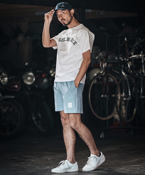 wjk reluxe（ダブルジェーケーリラックス）の「mp13273-super heavy weight shorts ショートパンツ（その他パンツ・メンズ・ホワイト/ブラック/ブルー系その他・L/XL/S/M）」の7枚目の写真