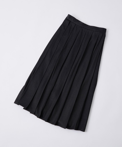 MONO-MART LADY'S（モノマートレディース）の「アソート プリーツ フレア ロングスカート（スカート・レディース・ブラック/ベージュ/ネイビー/ブラウン/ブルー・FREE）」の19枚目の写真