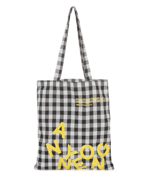 studio CLIP（スタディオクリップ）の「韓国アンニョンエコトートバッグ[アンニョンBY CLIP]（ショルダーバッグ・レディース・ブルー/ブラック/ホワイト/ピンク・FREE）」の10枚目の写真