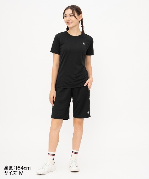 le coq sportif(ルコックスポルティフ)の「【ルコックスポルティフ】エコペット素材/吸汗速乾/UVカット半袖Tシャツ(Tシャツ/カットソー・レディース・ネイビー/ピンク/ホワイト/グレー/ブラック・S/M/L/XL)」の16枚目の写真