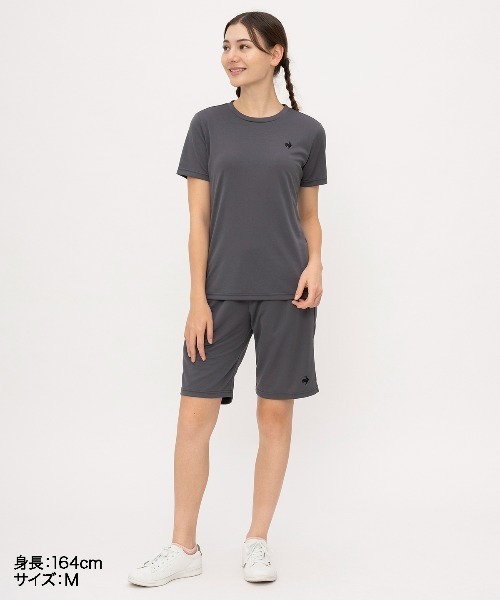 le coq sportif(ルコックスポルティフ)の「【ルコックスポルティフ】エコペット素材/吸汗速乾/UVカット半袖Tシャツ(Tシャツ/カットソー・レディース・ネイビー/ピンク/ホワイト/グレー/ブラック・S/M/L/XL)」の19枚目の写真