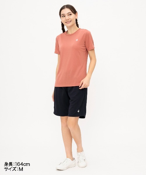 le coq sportif(ルコックスポルティフ)の「【ルコックスポルティフ】エコペット素材/吸汗速乾/UVカット半袖Tシャツ(Tシャツ/カットソー・レディース・ネイビー/ピンク/ホワイト/グレー/ブラック・S/M/L/XL)」の9枚目の写真