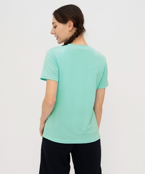 le coq sportif(ルコックスポルティフ)の「【ルコックスポルティフ】エコペット素材/吸汗速乾/UVカット半袖Tシャツ(Tシャツ/カットソー・レディース・ネイビー/ピンク/ホワイト/グレー/ブラック・S/M/L/XL)」の6枚目の写真
