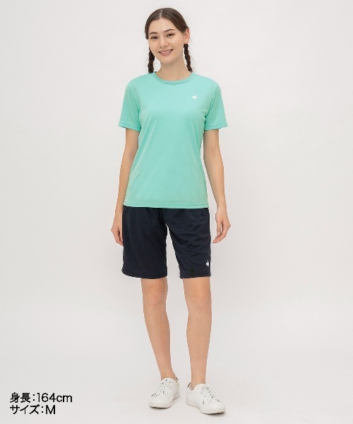 le coq sportif(ルコックスポルティフ)の「【ルコックスポルティフ】エコペット素材/吸汗速乾/UVカット半袖Tシャツ(Tシャツ/カットソー・レディース・ネイビー/ピンク/ホワイト/グレー/ブラック・S/M/L/XL)」の7枚目の写真