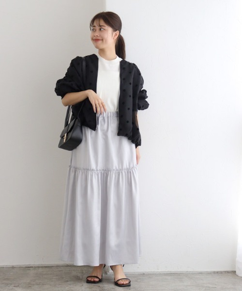 土日限定セール！　新品　LHELBIE レルビエ　シアーシャーリングブルゾン ayane アヤン 新作 Ayane セール レディース 春 薄手 ジャケット