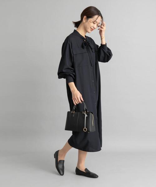 セール】ボウタイワークシャツワンピース（ワンピース）｜URBAN