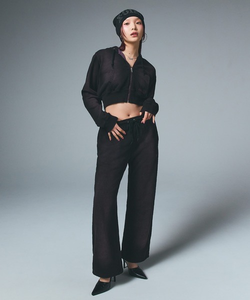 早い者勝ち X-girl FADED LOOSE SWEAT PANTS シルエット◎ セール】MESSAGE AND FACE PATCH FADED SWEAT PANTS（スウェット