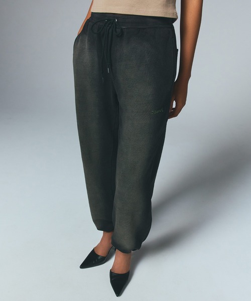 X-girl（エックスガール）の「FADED SWEAT PANTS（スウェットパンツ・レディース・パープル/オリーブ・S/M）」の3枚目の写真