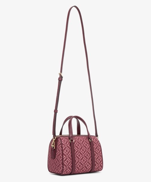 MICHAEL KORS（マイケルコース）の「TRAVEL メタリック ロゴジャカード ダッフルクロスボディ スモール（ショルダーバッグ・レディース・レッド系その他・FREE）」の6枚目の写真