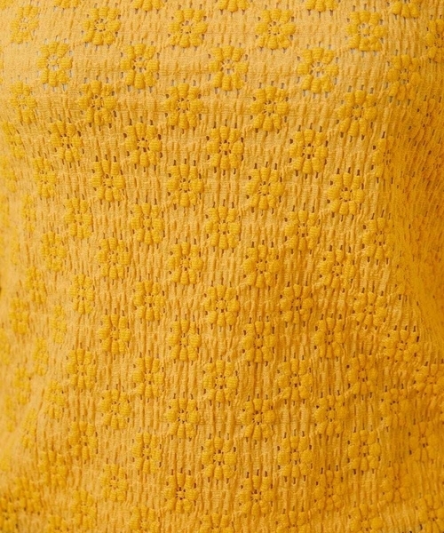 セール】Peguena flor フラワーレースハイネックカットソー（Tシャツ