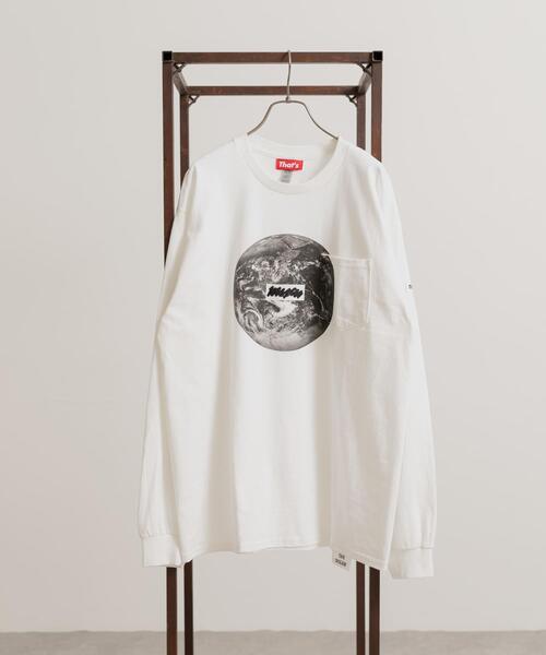 THE GOODLAND MARKET(ザグッドランドマーケット)の「That’s RE the Long Tee (Earth)(Tシャツ/カットソー・メンズ・ブラック/ホワイト・MEDIUM/LARGE/X-LARGE)」の2枚目の写真
