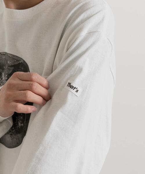 THE GOODLAND MARKET(ザグッドランドマーケット)の「That’s RE the Long Tee (Earth)(Tシャツ/カットソー・メンズ・ブラック/ホワイト・MEDIUM/LARGE/X-LARGE)」の4枚目の写真