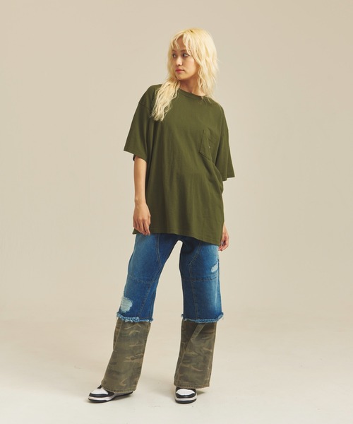 GUNG HO（ガンホー）の「GUNG HO WORKERS POCKET SS TEE（Tシャツ/カットソー・メンズ・オリーブ/ブラック/ベージュ/ホワイト・M/L/XL）」の16枚目の写真