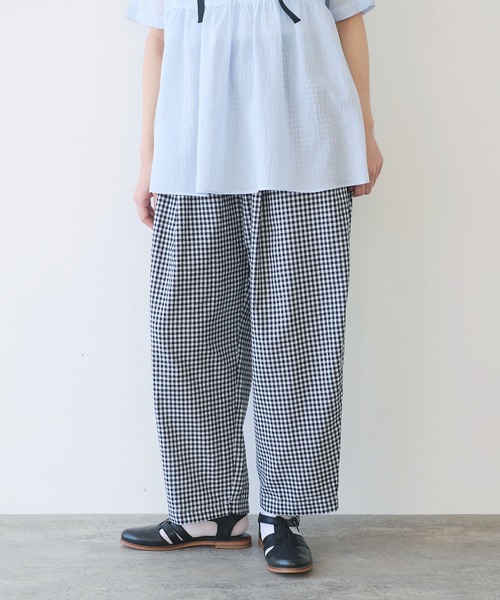 bulle de savon(ビュルデサボン)の「gingham tuck パンツ(その他 bulle de savon(ビュルデサボン)の「gingham tuck パンツ(その他