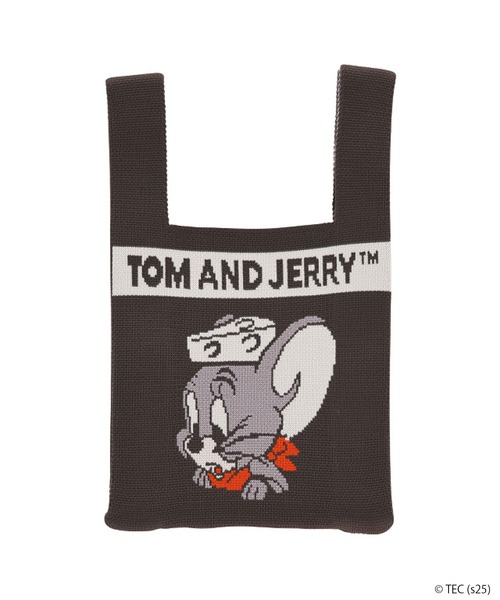 Tom&Jerry(トムアンドジェリー)の「【公式】トムとジェリー ニットバッグ ダイナーグリーン(エコバッグ/サブバッグ・レディース・グリーン・FREE)」の1枚目の写真