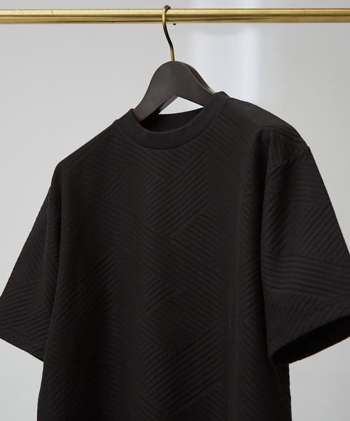 ABAHOUSE GRAY(アバハウスグレイ)の「ジオメトリックリンクス 半袖Tシャツ(Tシャツ/カットソー・メンズ・ホワイト/グレイッシュブルー/ブラック/グレイッシュベージュ・48/46)」の3枚目の写真
