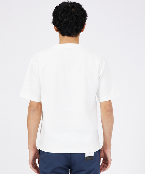 ABAHOUSE GRAY(アバハウスグレイ)の「ジオメトリックリンクス 半袖Tシャツ(Tシャツ/カットソー・メンズ・ホワイト/グレイッシュブルー/ブラック/グレイッシュベージュ・48/46)」の7枚目の写真