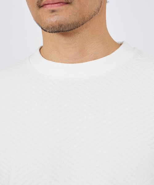 ABAHOUSE GRAY(アバハウスグレイ)の「ジオメトリックリンクス 半袖Tシャツ(Tシャツ/カットソー・メンズ・ホワイト/グレイッシュブルー/ブラック/グレイッシュベージュ・48/46)」の8枚目の写真