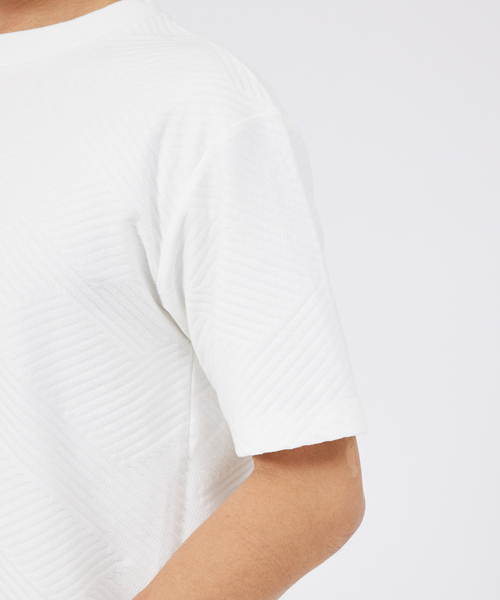 ABAHOUSE GRAY(アバハウスグレイ)の「ジオメトリックリンクス 半袖Tシャツ(Tシャツ/カットソー・メンズ・ホワイト/グレイッシュブルー/ブラック/グレイッシュベージュ・48/46)」の9枚目の写真