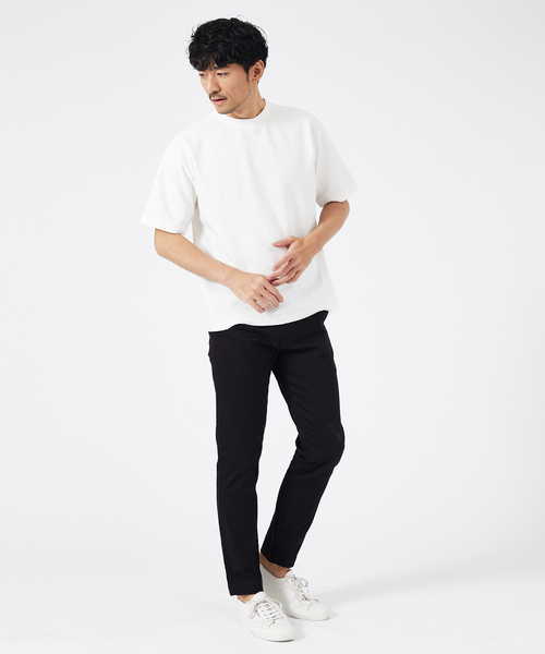 ABAHOUSE GRAY(アバハウスグレイ)の「ジオメトリックリンクス 半袖Tシャツ(Tシャツ/カットソー・メンズ・ホワイト/グレイッシュブルー/ブラック/グレイッシュベージュ・48/46)」の11枚目の写真