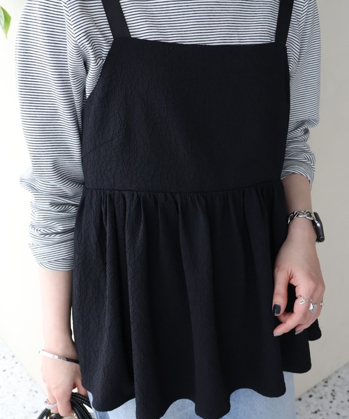 AMERICAN HOLIC（アメリカンホリック）の「ジャガードティアードキャミ（キャミソール・レディース・ブラック・M/L）」の20枚目の写真