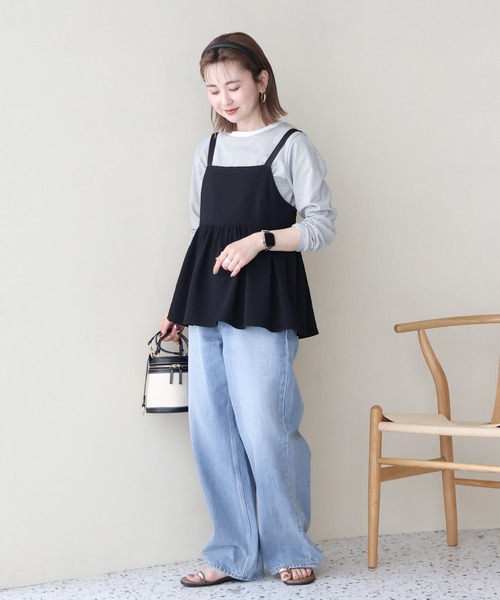 AMERICAN HOLIC（アメリカンホリック）の「ジャガードティアードキャミ（キャミソール・レディース・ブラック・M/L）」の22枚目の写真