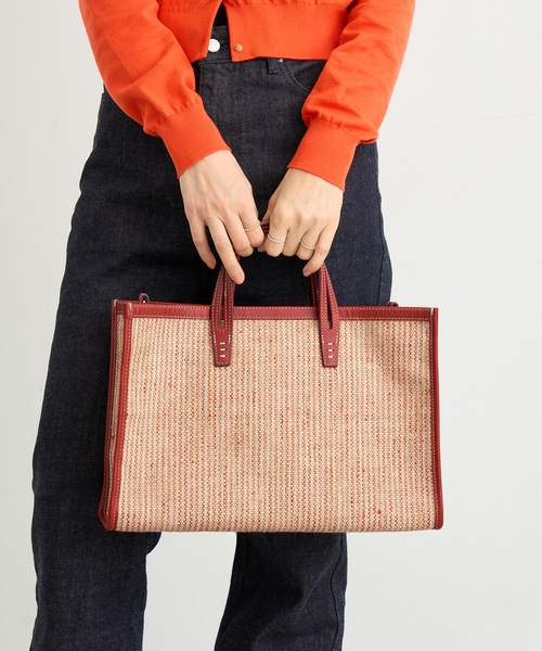 A VACATION/ア ヴァケーション BREAD M SUMAC STRIPE トートバッグ