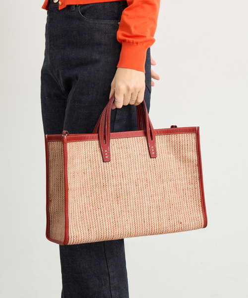 IENA（イエナ）の「A VACATION/ア ヴァケーション BREAD M SUMAC STRIPE トートバッグ（トートバッグ・レディース・ベージュ・FREE）」の2枚目の写真