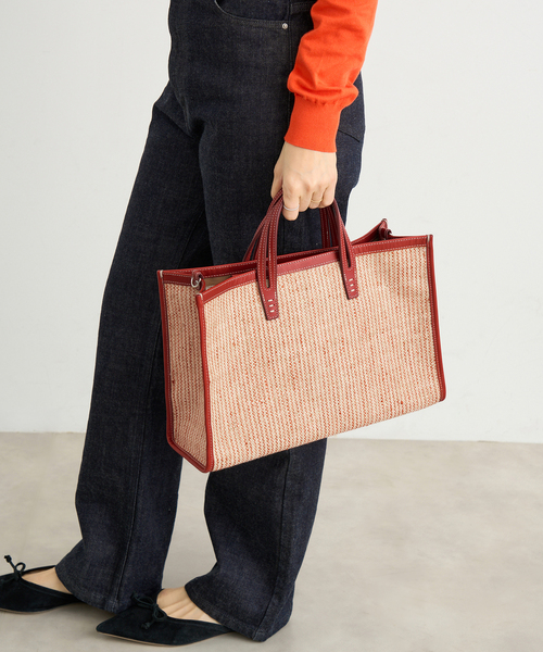 IENA（イエナ）の「A VACATION/ア ヴァケーション BREAD M SUMAC STRIPE トートバッグ（トートバッグ・レディース・ベージュ・FREE）」の3枚目の写真