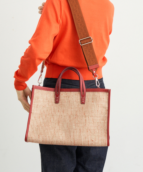 IENA（イエナ）の「A VACATION/ア ヴァケーション BREAD M SUMAC STRIPE トートバッグ（トートバッグ・レディース・ベージュ・FREE）」の7枚目の写真