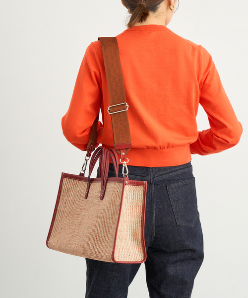 IENA（イエナ）の「A VACATION/ア ヴァケーション BREAD M SUMAC STRIPE トートバッグ（トートバッグ・レディース・ベージュ・FREE）」の10枚目の写真