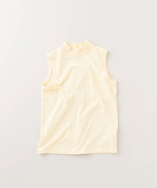 FilMelange / フィルメランジェ ETHEL エセル VINTAGE TENJIKU モックネック ノースリーブ Tシャツ