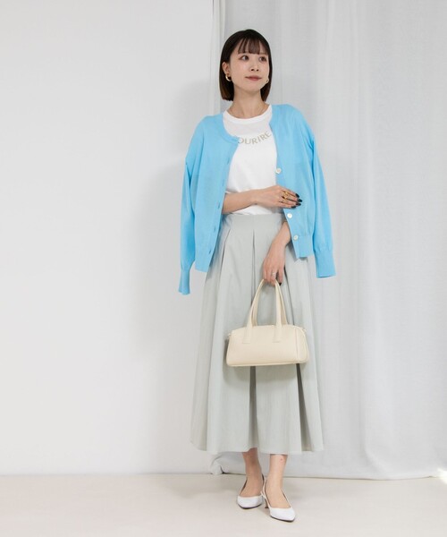 NOLLEY’S Sophi（ノーリーズソフィ）の「オーガニックコットンロゴT（Tシャツ/カットソー・レディース・ホワイト系その他2/グレー/ホワイト・38）」の13枚目の写真