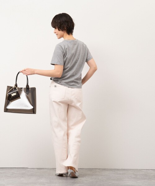 NOLLEY’S Sophi（ノーリーズソフィ）の「オーガニックコットンロゴT（Tシャツ/カットソー・レディース・ホワイト系その他2/グレー/ホワイト・38）」の15枚目の写真