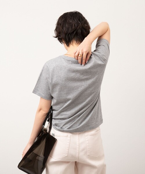 NOLLEY’S Sophi（ノーリーズソフィ）の「オーガニックコットンロゴT（Tシャツ/カットソー・レディース・ホワイト系その他2/グレー/ホワイト・38）」の18枚目の写真