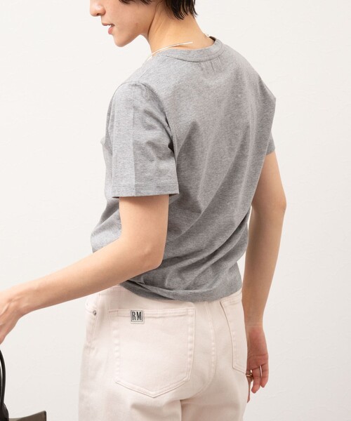 NOLLEY’S Sophi（ノーリーズソフィ）の「オーガニックコットンロゴT（Tシャツ/カットソー・レディース・ホワイト系その他2/グレー/ホワイト・38）」の19枚目の写真