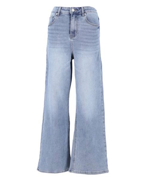 coca（coca）（コカ）の「しゃがめるワイドストレートデニム（デニムパンツ・レディース・ブルー/ライトブルー・S/L/M）」の19枚目の写真