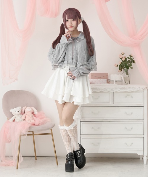 特価 エラー ホーリーエルフ LOB 1st wavy faded セット Pal elfy（パルエルフィー）の「ビッグリボンブラウス（シャツ