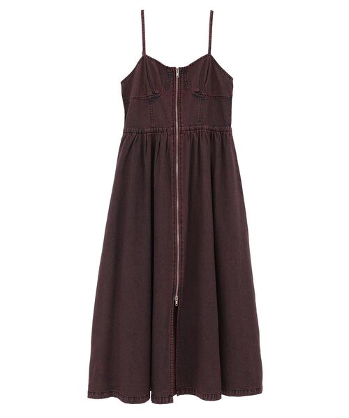 Sugar spoon（シュガースプーン）の「・SUGAR SPOON コルセットデニムキャミワンピ（ワンピース・レディース・インディゴブルー/グリーン/ピンク/ブラック・FREE）」の4枚目の写真