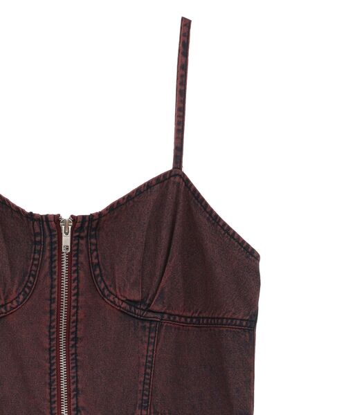 Sugar spoon（シュガースプーン）の「・SUGAR SPOON コルセットデニムキャミワンピ（ワンピース・レディース・インディゴブルー/グリーン/ピンク/ブラック・FREE）」の10枚目の写真