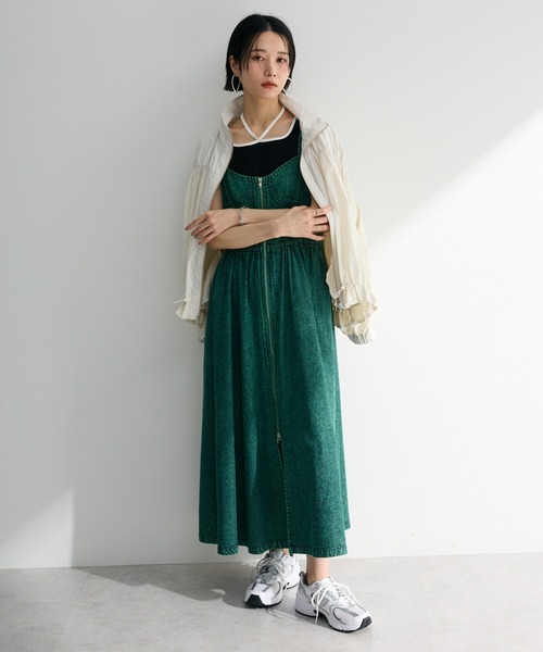 Sugar spoon（シュガースプーン）の「・SUGAR SPOON コルセットデニムキャミワンピ（ワンピース・レディース・インディゴブルー/グリーン/ピンク/ブラック・FREE）」の2枚目の写真