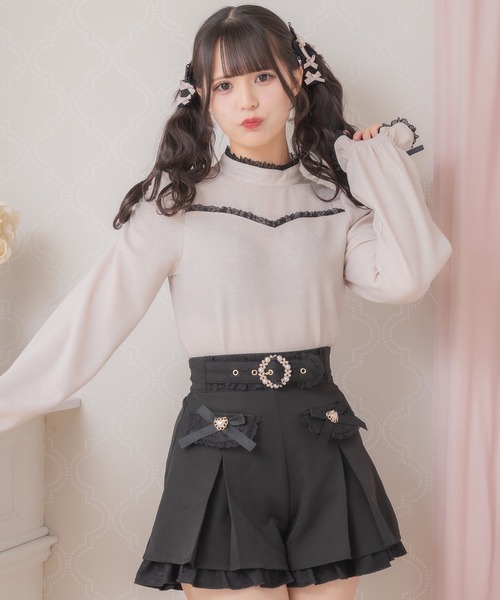 ROJITA（ロジータ）の「キラキラテレコトップス（Tシャツ/カットソー・レディース・グレー/ブラック/ピンク・FREE）」の3枚目の写真