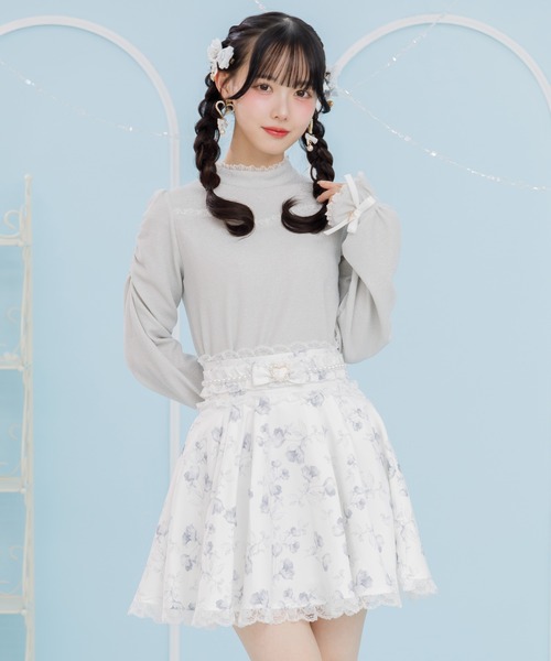 ROJITA（ロジータ）の「キラキラテレコトップス（Tシャツ/カットソー・レディース・グレー/ブラック/ピンク・FREE）」の5枚目の写真