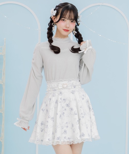 ROJITA（ロジータ）の「キラキラテレコトップス（Tシャツ/カットソー・レディース・グレー/ブラック/ピンク・FREE）」の6枚目の写真