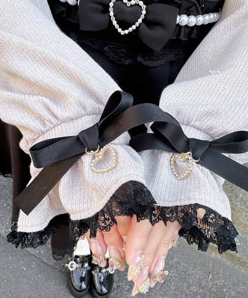 ROJITA（ロジータ）の「キラキラテレコトップス（Tシャツ/カットソー・レディース・グレー/ブラック/ピンク・FREE）」の18枚目の写真