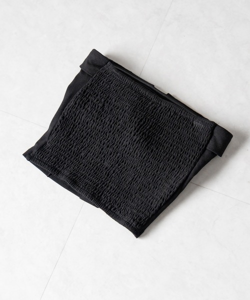 アンサンブル 「 2点セット 」フロントボタンベアトップ ＋ クロップドカットソーカーディガン SET ／ front button bare top 2点セット 】フロントボタンベアトップ ＋ クロップドカットソー